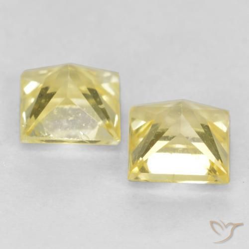 Shop natural 0.58ct ミディアム薄いイエロー サファイア gems, 四角形, from タンザニア at GemSelect. In stock, global shipping!