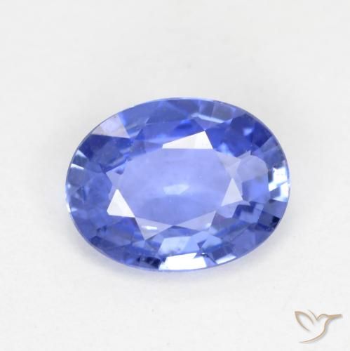 0.48ct 天然 ミディアムブルー サファイア, 楕円形, VS