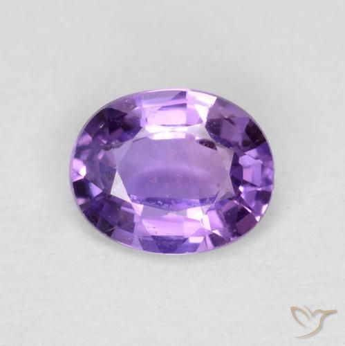 0.40ct 天然 ミディアムバイオレット サファイア, 楕円形, VVS-VS