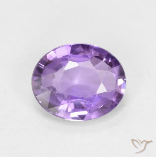 0.46ct 天然 ミディアムピンクバイオレット サファイア, 楕円形, VVS-VS