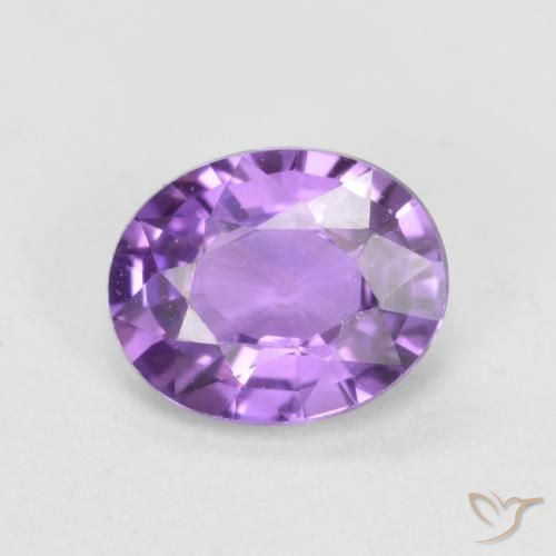 0.51ct 天然 ミディアムピンクバイオレット サファイア, 楕円形, VVS-VS
