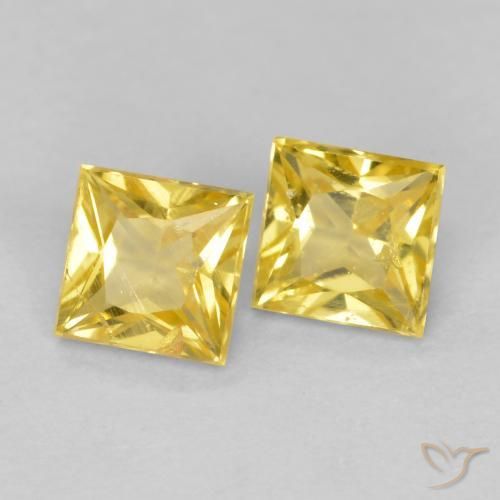 Shop natural 0.59ct トスカーナイエロー サファイア gems, 四角形, from タンザニア at GemSelect. In stock, global shipping!