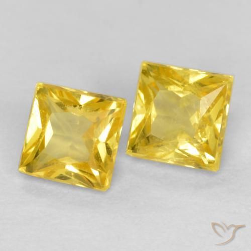 Shop natural 0.54ct 薄いハニーイエロー サファイア gems, 四角形, from タンザニア at GemSelect. In stock, global shipping!
