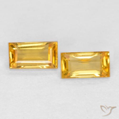 Shop natural 0.47ct ゴールドオレンジ サファイア gems, バゲット, from タンザニア at GemSelect. In stock, global shipping!