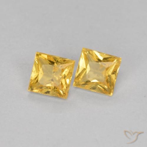Shop natural 0.48ct ゴールド サファイア gems, 四角形, from タンザニア at GemSelect. In stock, global shipping!