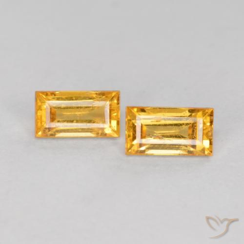 Shop natural 0.60ct ゴールドオレンジ サファイア gems, バゲット, from タンザニア at GemSelect. In stock, global shipping!