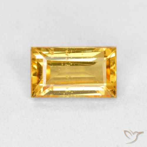 0.39ct 天然 ゴールド サファイア, バゲット, VS