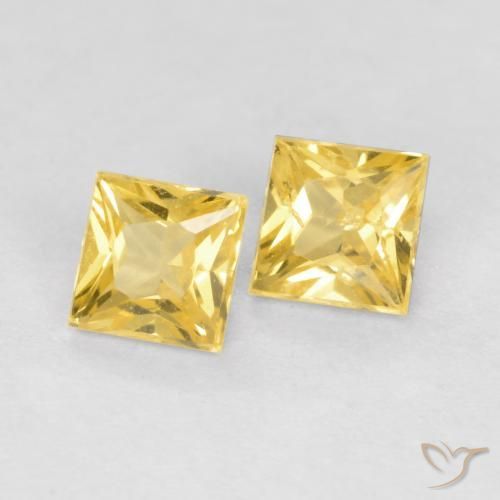 Shop natural 0.53ct ミディアムイエロー サファイア gems, 四角形, from タンザニア at GemSelect. In stock, global shipping!