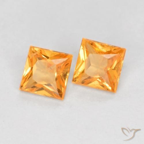 Shop natural 0.50ct ミディアムオレンジ サファイア gems, 四角形, from タンザニア at GemSelect. In stock, global shipping!