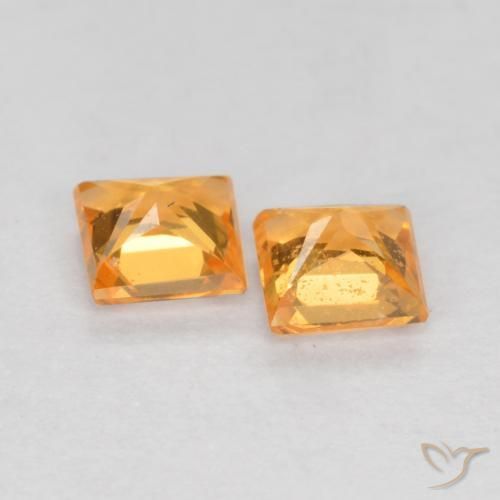 Shop natural 0.50ct ミディアムオレンジ サファイア gems, 四角形, from タンザニア at GemSelect. In stock, global shipping!