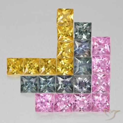 Shop natural 3.23ct マルチカラー サファイア gems, 四角形, from タンザニア at GemSelect. In stock, global shipping!