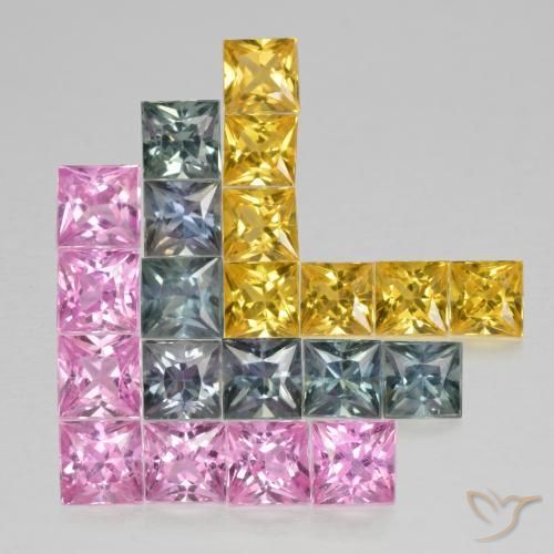 Shop natural 3.23ct マルチカラー サファイア gems, 四角形, from タンザニア at GemSelect. In stock, global shipping!