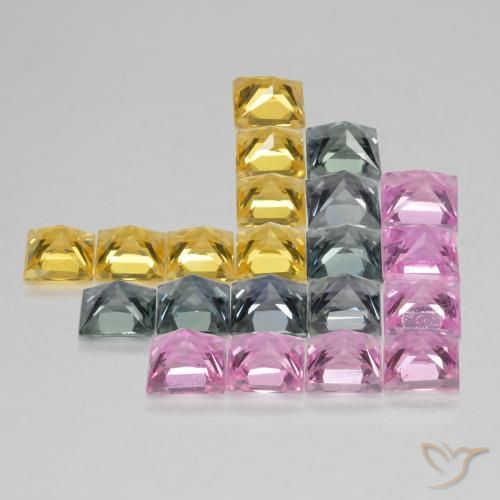 Shop natural 3.23ct マルチカラー サファイア gems, 四角形, from タンザニア at GemSelect. In stock, global shipping!