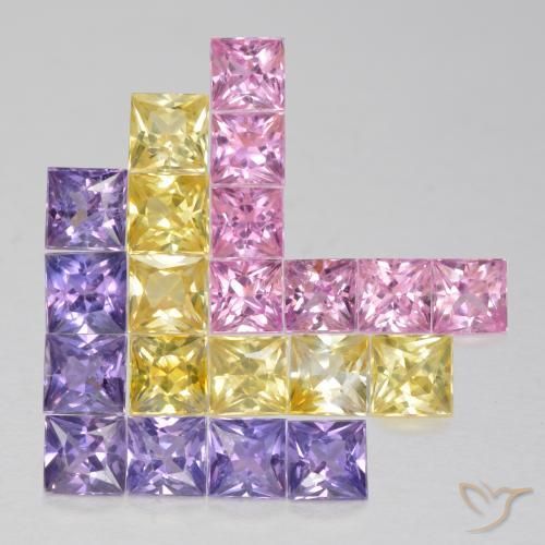 Shop natural 1.43ct マルチカラー サファイア gems, 四角形, from タンザニア at GemSelect. In stock, global shipping!