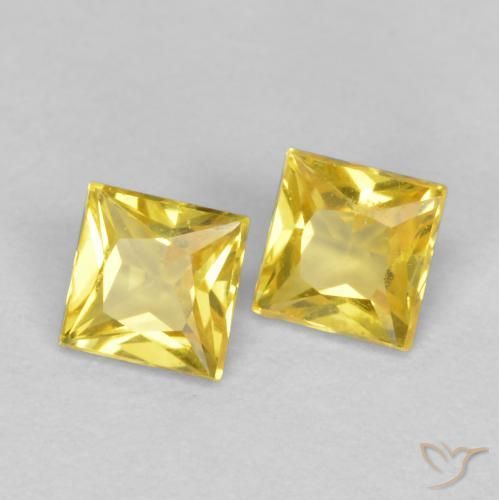 Shop natural 0.48ct イエロー サファイア gems, 四角形, from タンザニア at GemSelect. In stock, global shipping!