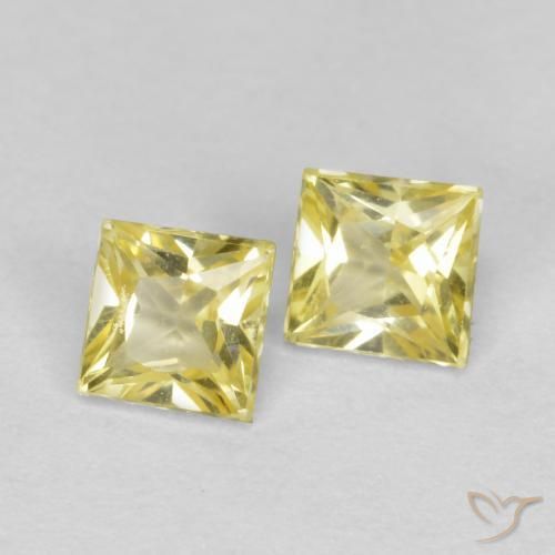 Shop natural 0.57ct ミディアム薄いイエロー サファイア gems, 四角形, from タンザニア at GemSelect. In stock, global shipping!