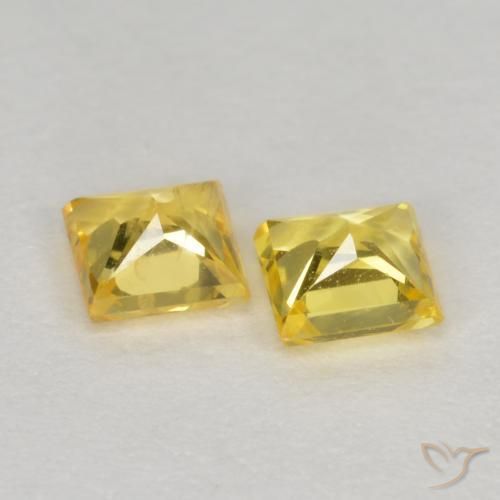 Shop natural 0.46ct イエロー サファイア gems, 四角形, from タンザニア at GemSelect. In stock, global shipping!