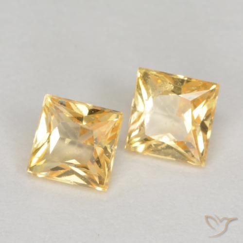 Shop natural 0.54ct 薄いゴールド サファイア gems, 四角形, from タンザニア at GemSelect. In stock, global shipping!