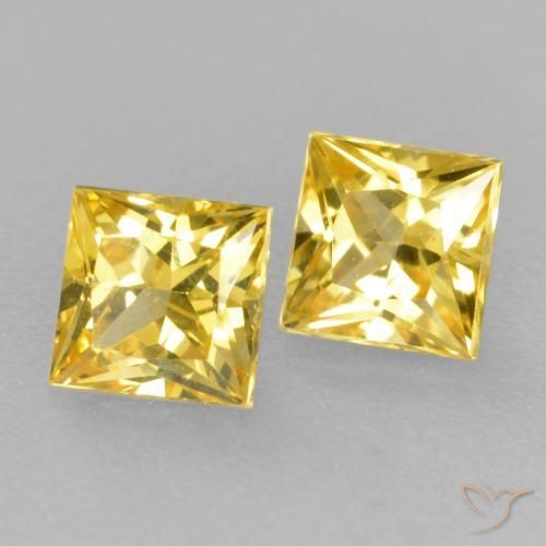Shop natural 0.49ct ミディアムイエロー サファイア gems, 四角形, from タンザニア at GemSelect. In stock, global shipping!