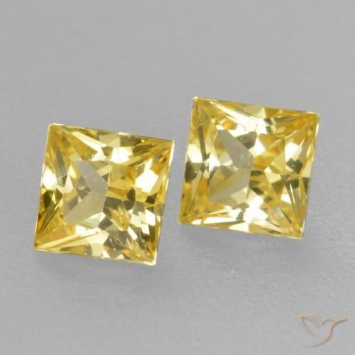 Shop natural 0.41ct ミディアムイエロー サファイア gems, 四角形, from タンザニア at GemSelect. In stock, global shipping!
