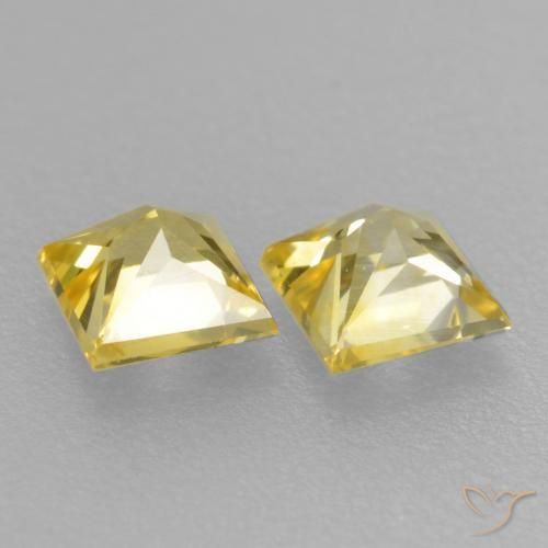 Shop natural 0.41ct ミディアムイエロー サファイア gems, 四角形, from タンザニア at GemSelect. In stock, global shipping!