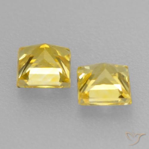 Shop natural 0.47ct ミディアムイエロー サファイア gems, 四角形, from タンザニア at GemSelect. In stock, global shipping!