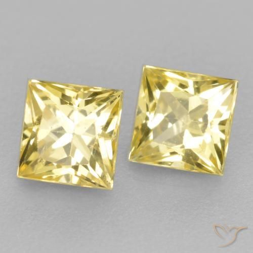 Shop natural 0.54ct ミディアム薄いイエロー サファイア gems, 四角形, from タンザニア at GemSelect. In stock, global shipping!