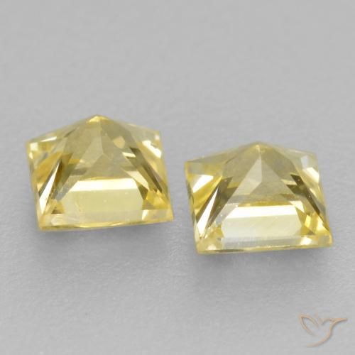 Shop natural 0.54ct ミディアム薄いイエロー サファイア gems, 四角形, from タンザニア at GemSelect. In stock, global shipping!