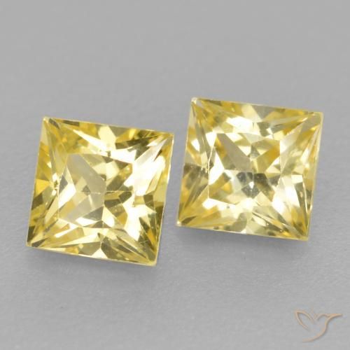 Shop natural 0.50ct ミディアム薄いイエロー サファイア gems, 四角形, from タンザニア at GemSelect. In stock, global shipping!