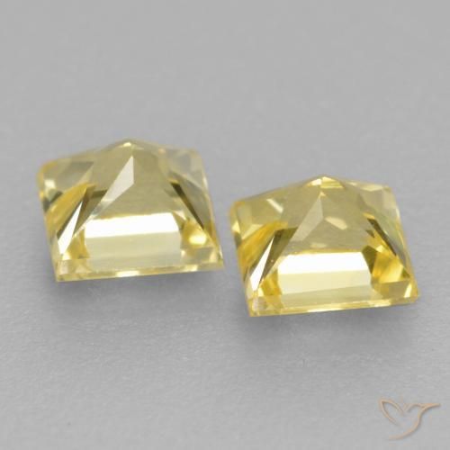 Shop natural 0.50ct ミディアム薄いイエロー サファイア gems, 四角形, from タンザニア at GemSelect. In stock, global shipping!