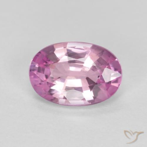 0.43ct 天然 非常に薄いグレープパープル サファイア, 楕円形, VS