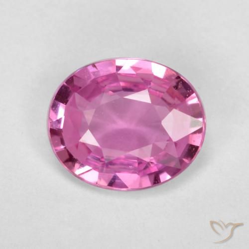 0.66ct 天然 パープルピンク サファイア, 楕円形, VS