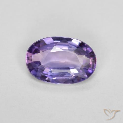 0.40ct 天然 パープルピンク サファイア, 楕円形, VS