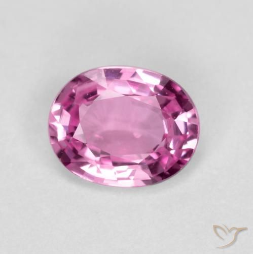 0.39ct 天然 濃いピンク サファイア, 楕円形, VVS-VS