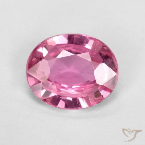 0.59ct 天然 ピンクがかったパープル サファイア, 楕円形, VS