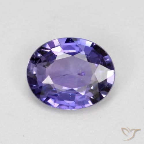 0.47ct 天然 ディープパープル サファイア, 楕円形, VS-SI, Photo A