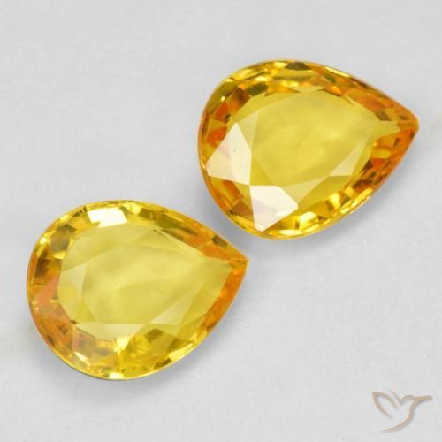 Shop natural 1.24ct ゴールド サファイア gems, 洋梨の形, from タンザニア at GemSelect. In stock, global shipping!