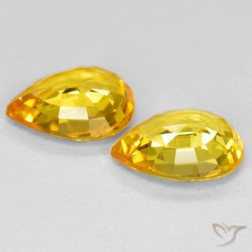 Shop natural 1.24ct ゴールド サファイア gems, 洋梨の形, from タンザニア at GemSelect. In stock, global shipping!