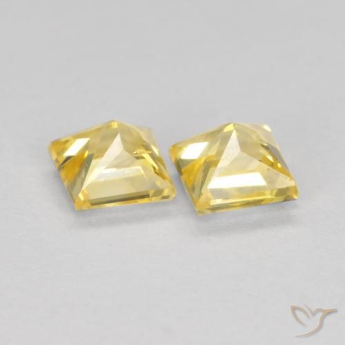Shop natural 0.49ct トスカーナイエロー サファイア gems, 四角形, from タンザニア at GemSelect. In stock, global shipping!