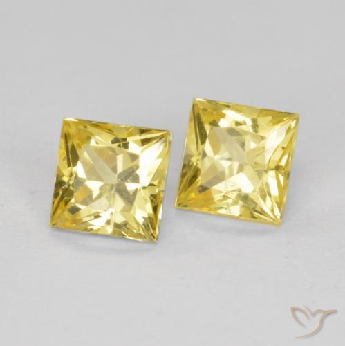 Shop natural 0.76ct ミディアムイエロー サファイア gems, 四角形, from タンザニア at GemSelect. In stock, global shipping!