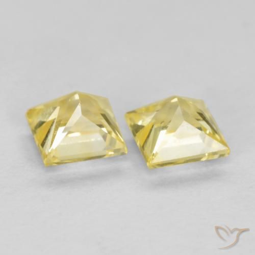 Shop natural 0.51ct トスカーナイエロー サファイア gems, 四角形, from タンザニア at GemSelect. In stock, global shipping!