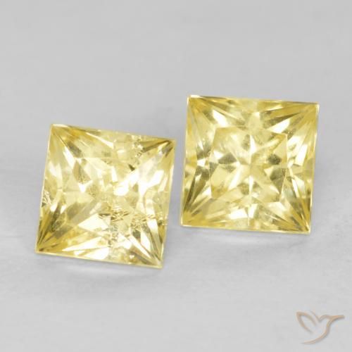Shop natural 0.70ct ミディアム薄いイエロー サファイア gems, 四角形, from タンザニア at GemSelect. In stock, global shipping!