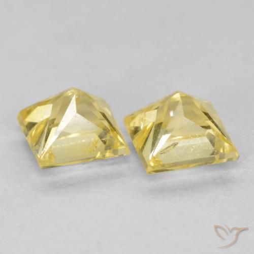 Shop natural 0.70ct ミディアム薄いイエロー サファイア gems, 四角形, from タンザニア at GemSelect. In stock, global shipping!