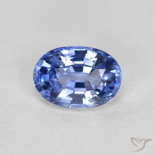 0.55ct 天然 ミディアムダークブルー サファイア, 楕円形, VVS-VS