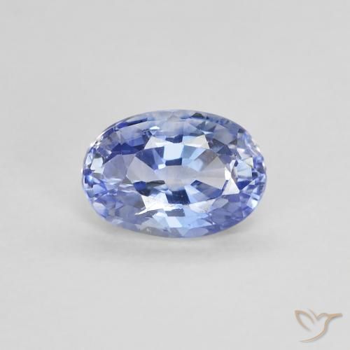 0.62ct 天然 パステルブルー サファイア, 楕円形, VVS-VS