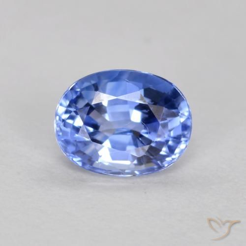 0.50ct 天然 ディープブルー サファイア, 楕円形, VVS-VS