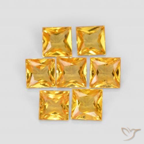 Shop natural 2.10ct ゴールドオレンジ サファイア gems, 四角形, from タンザニア at GemSelect. In stock, global shipping!