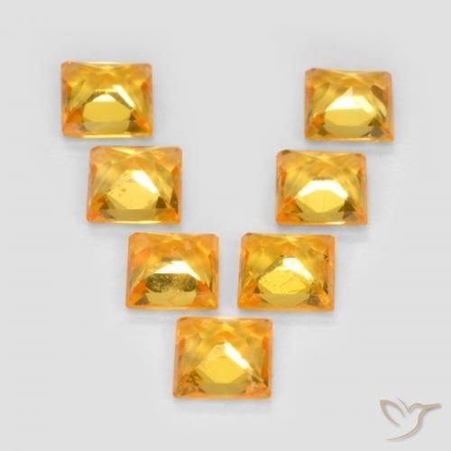 Shop natural 2.10ct ゴールドオレンジ サファイア gems, 四角形, from タンザニア at GemSelect. In stock, global shipping!