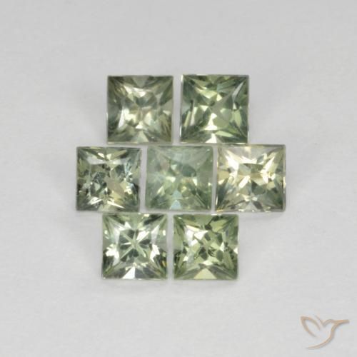 Shop natural 1.19ct 薄いセージグリーン サファイア gems, 四角形, from タンザニア at GemSelect. In stock, global shipping!