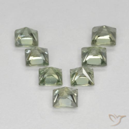 Shop natural 1.19ct 薄いセージグリーン サファイア gems, 四角形, from タンザニア at GemSelect. In stock, global shipping!